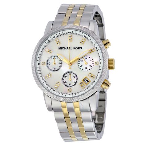 mk5057 michael kors two tone bracelet watch|Michael Kors Ladies Two.